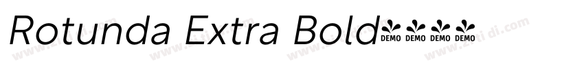 Rotunda Extra Bold字体转换